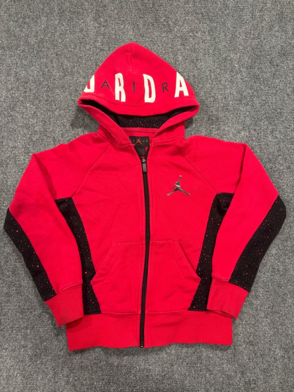 Vintage Nike Air Jordan Jumpman Hoodie Red Youth Size Small (8/10) Basketball